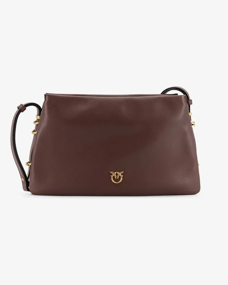 Pinko Triplet leather shoulder bag -  - gender_Woman Brown