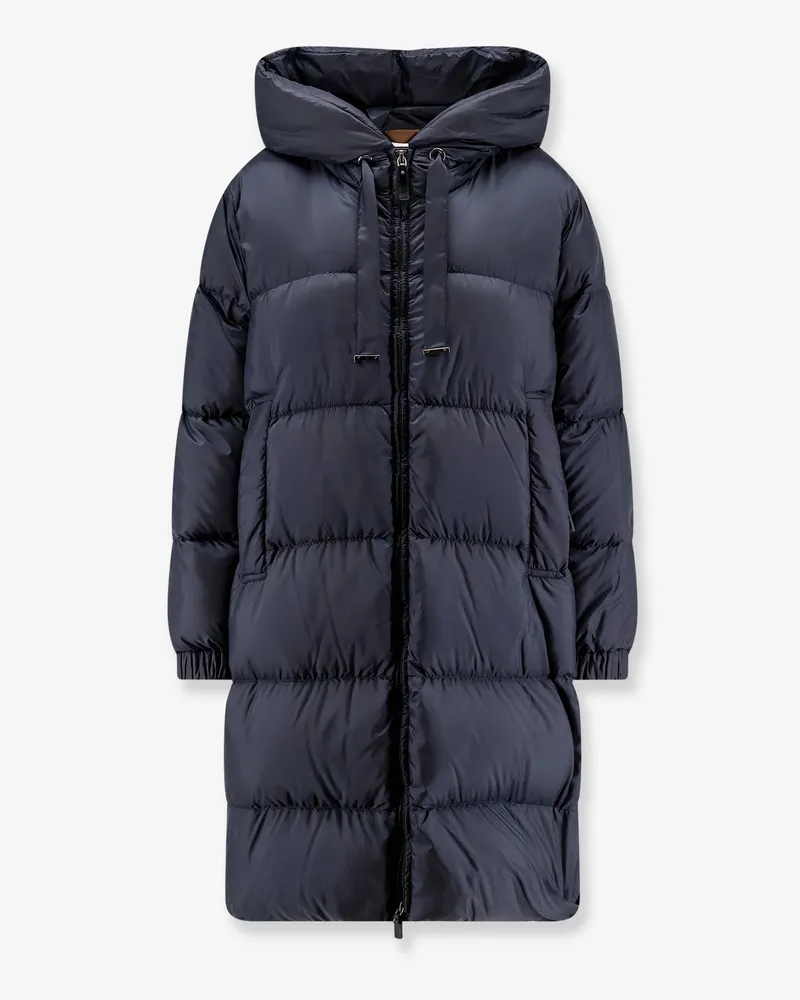Max Mara Sei long nylon down jacket -  - gender_Woman Blue