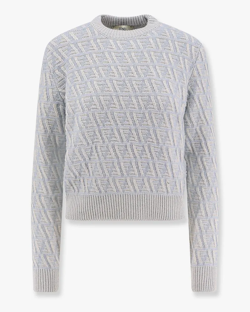 Fendi Ff wool and cashmere crop sweater -  - gender_Woman Blue