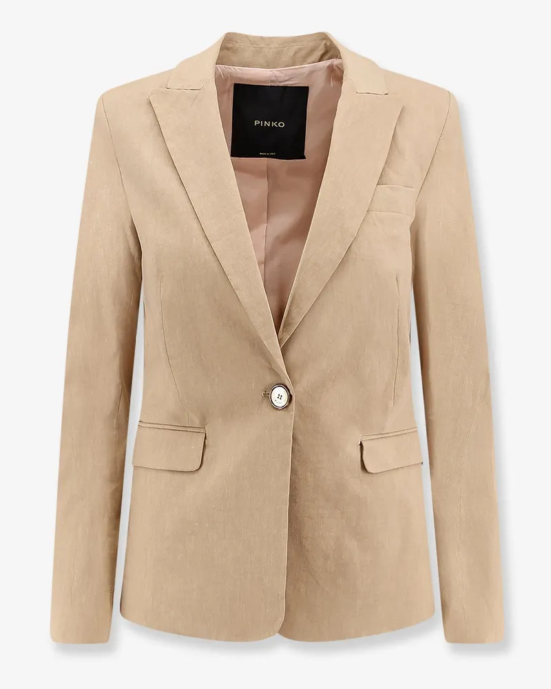 Pinko Freda linen and viscose blazer -  - gender_Woman Beige