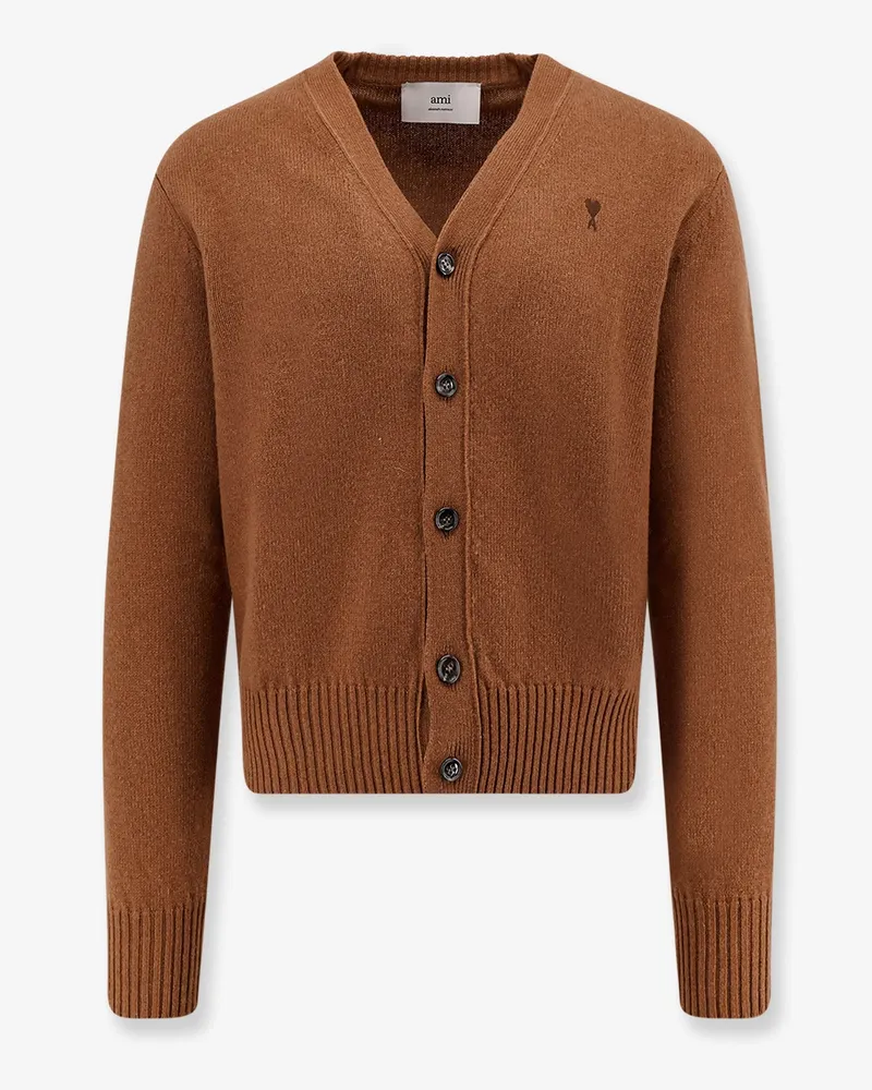 AMI Paris Cashmere cardigan -  - gender_Man Brown