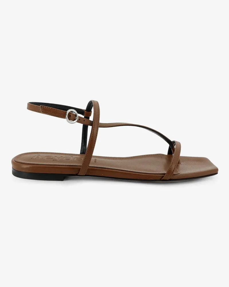 aeyde Ella flat leather sandals -  - gender_Woman Brown