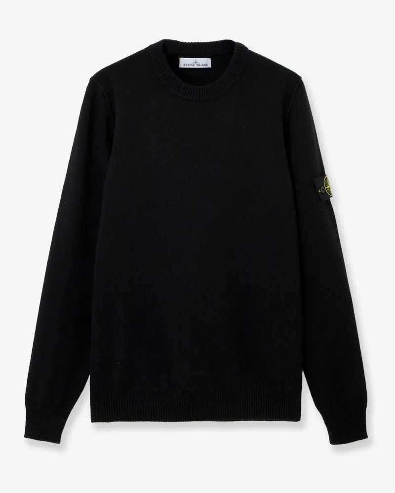 Stone Island Virgin wool blend sweater -  - gender_Man Black