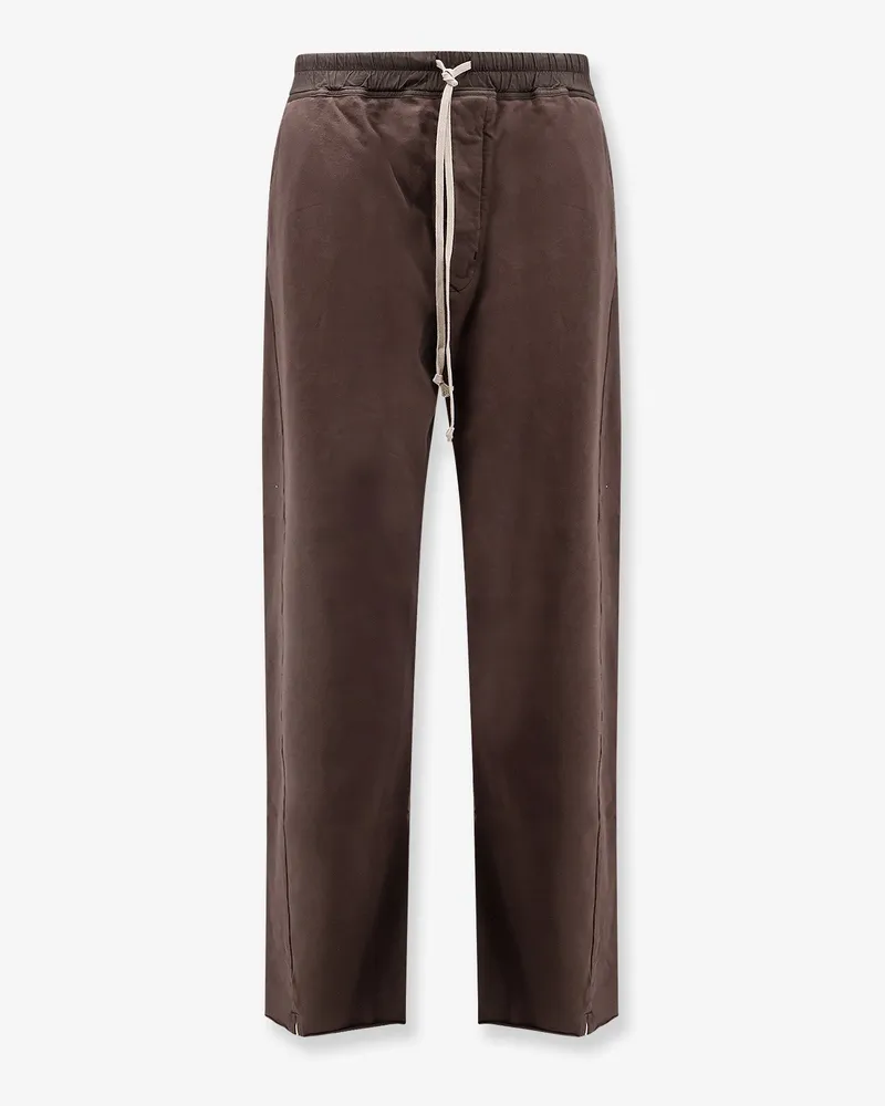 DRKSHDW by Rick Owens Berlin Drawstring organic cotton trousers -  - gender_Man Brown