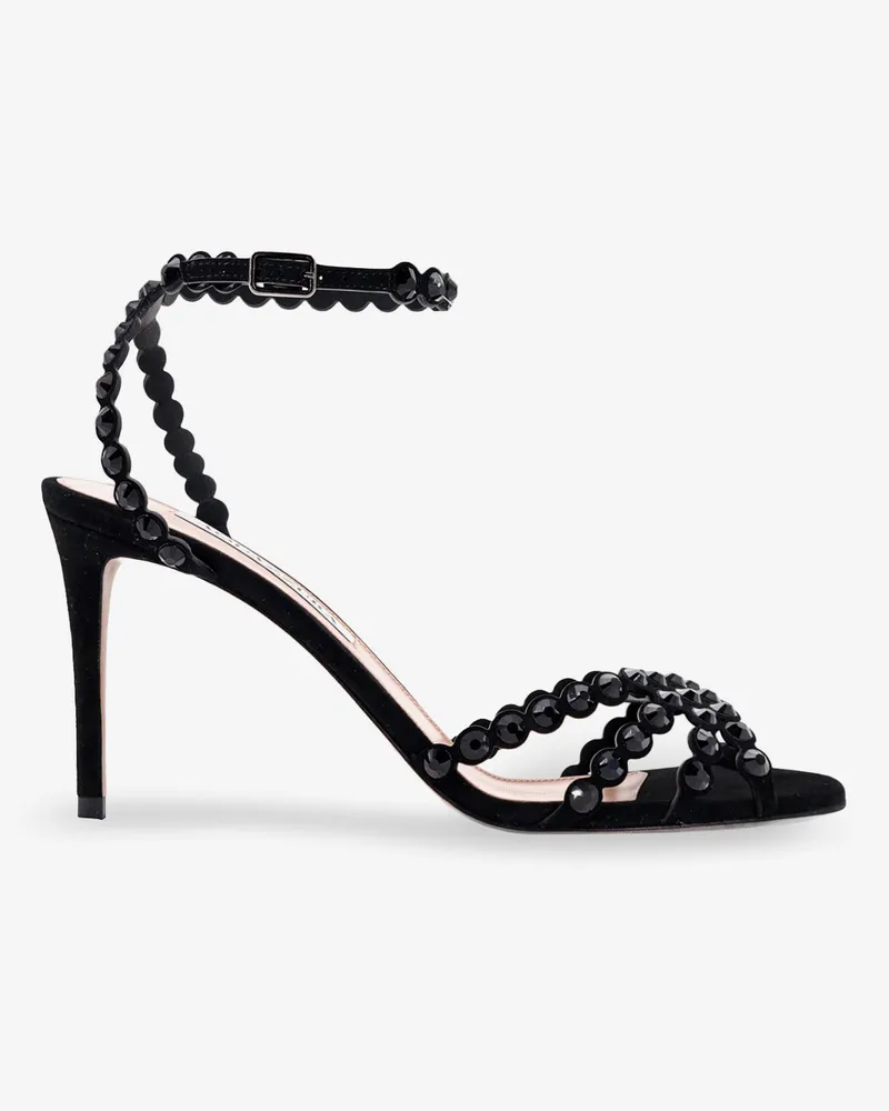 Aquazzura Tequila sandals with crystal detail -  - gender_Woman Black