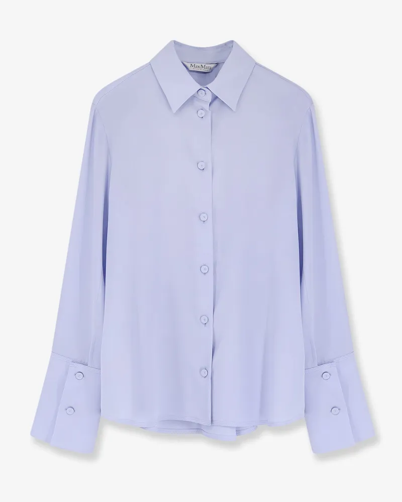 Max Mara Mxpvoliera stretch silk shirt -  - gender_Woman Blue