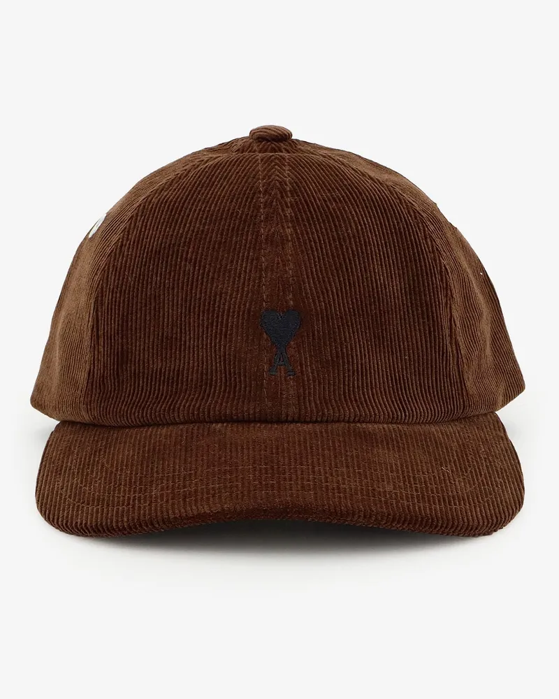 AMI Paris Corduroy hat -  - gender_Man Brown