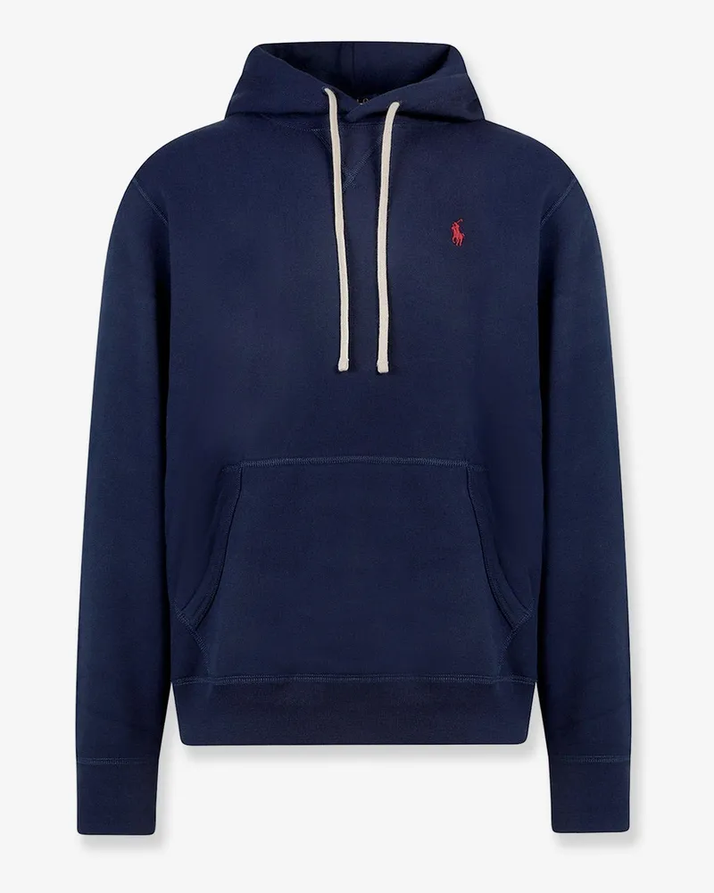 Ralph Lauren Cotton blend sweatshirt with iconic embroidery -  - gender_Man Blue