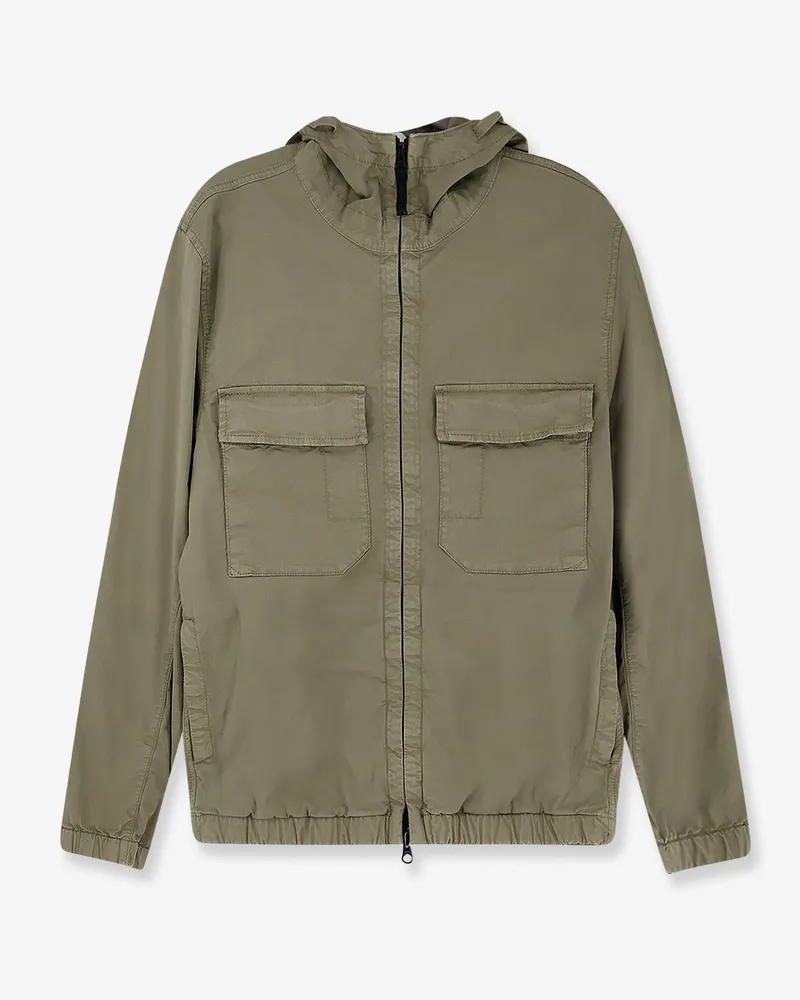 Stone Island Stretch Cotton Twill-TC jacket -  - gender_Man Green