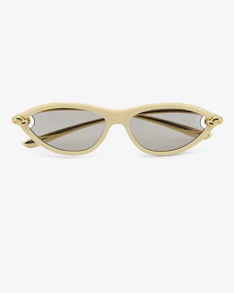 Bottega Veneta Knot Cat-Eye Sunglasses -  - gender_Woman Beige