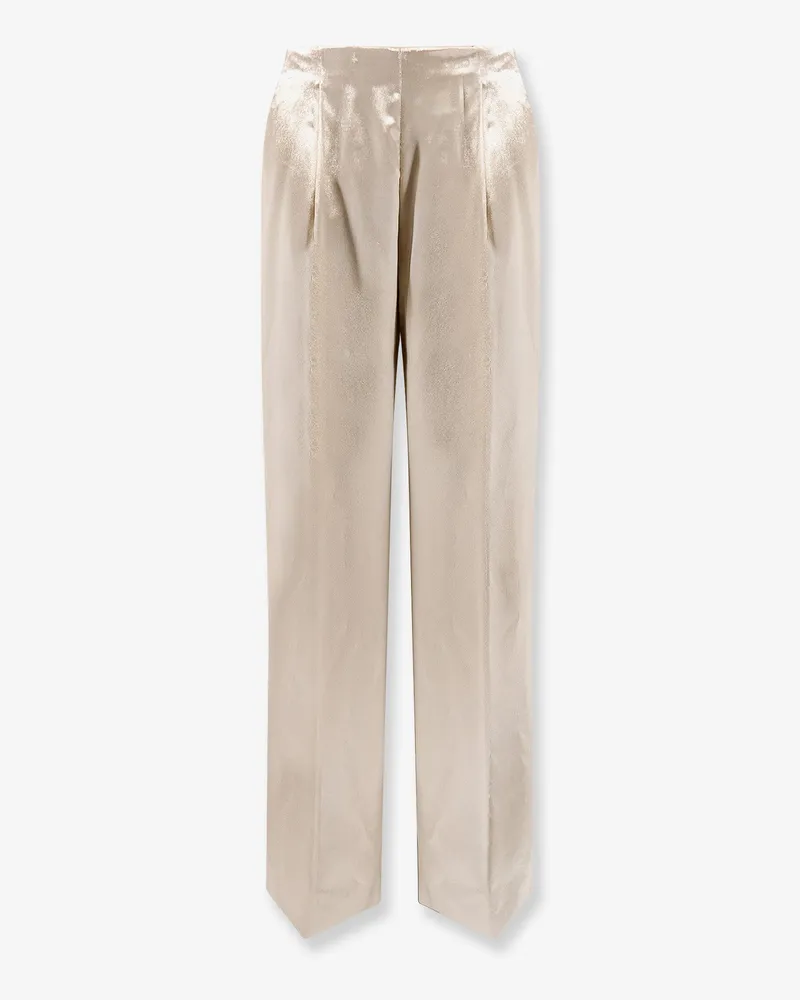 Alberta Ferretti Velvet trousers -  - gender_Woman Beige