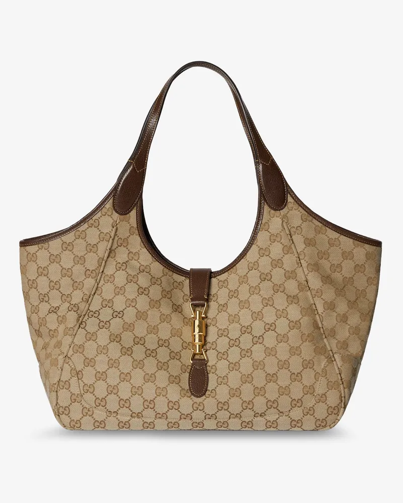 Gucci Mercato GG fabric shoulder bag -  - gender_Woman Beige