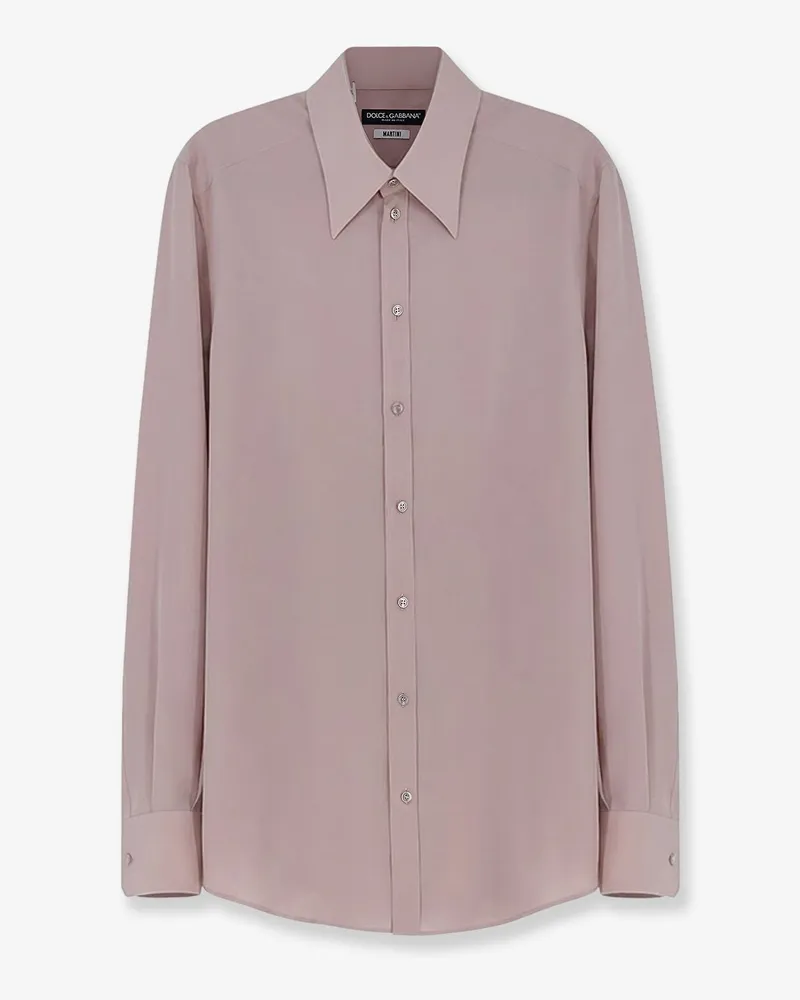 Dolce & Gabbana Martini silk shirt -  - gender_Man Purple
