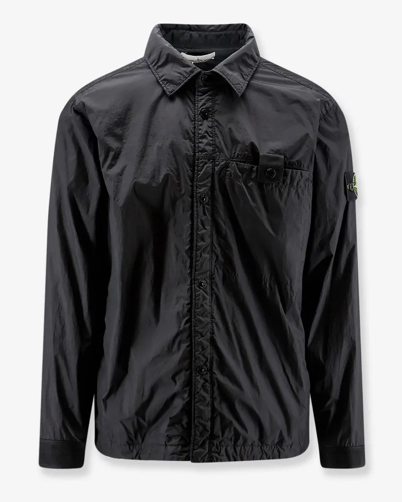 Stone Island Crinkle Reps recycled nylon jacket -  - gender_Man Black