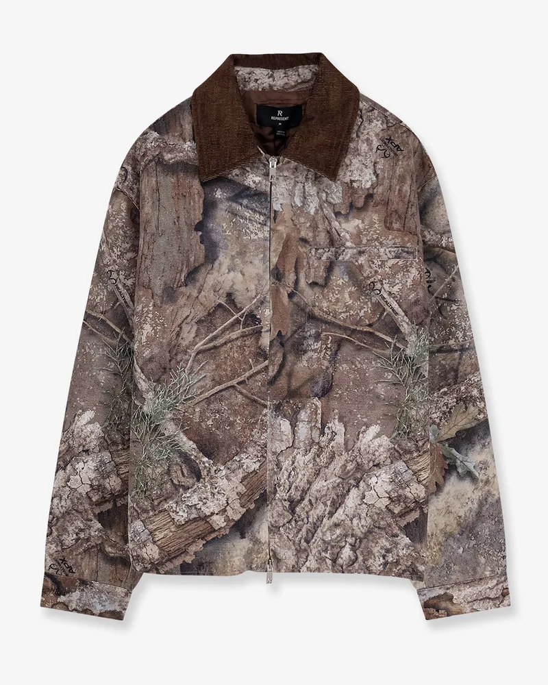 REPRESENT Cotton jacket with Real Tree print -  - gender_Man Brown