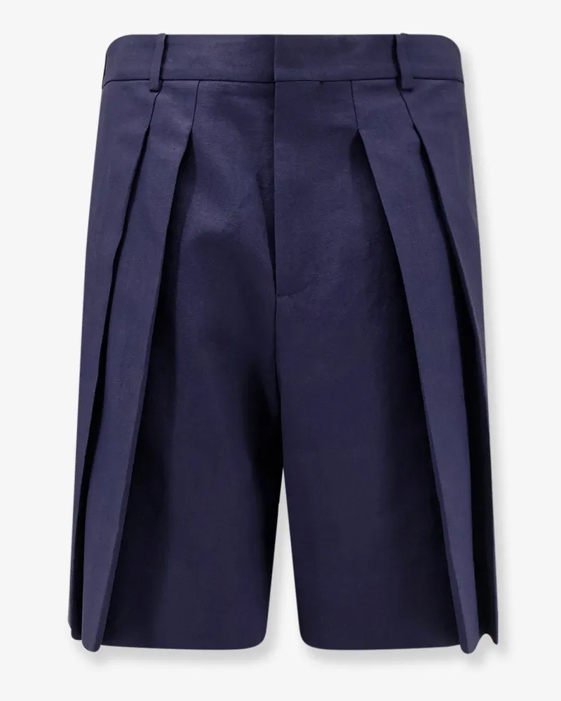 Loewe Paula's Ibiza linen and cotton bermuda shorts -  - gender_Man Blue
