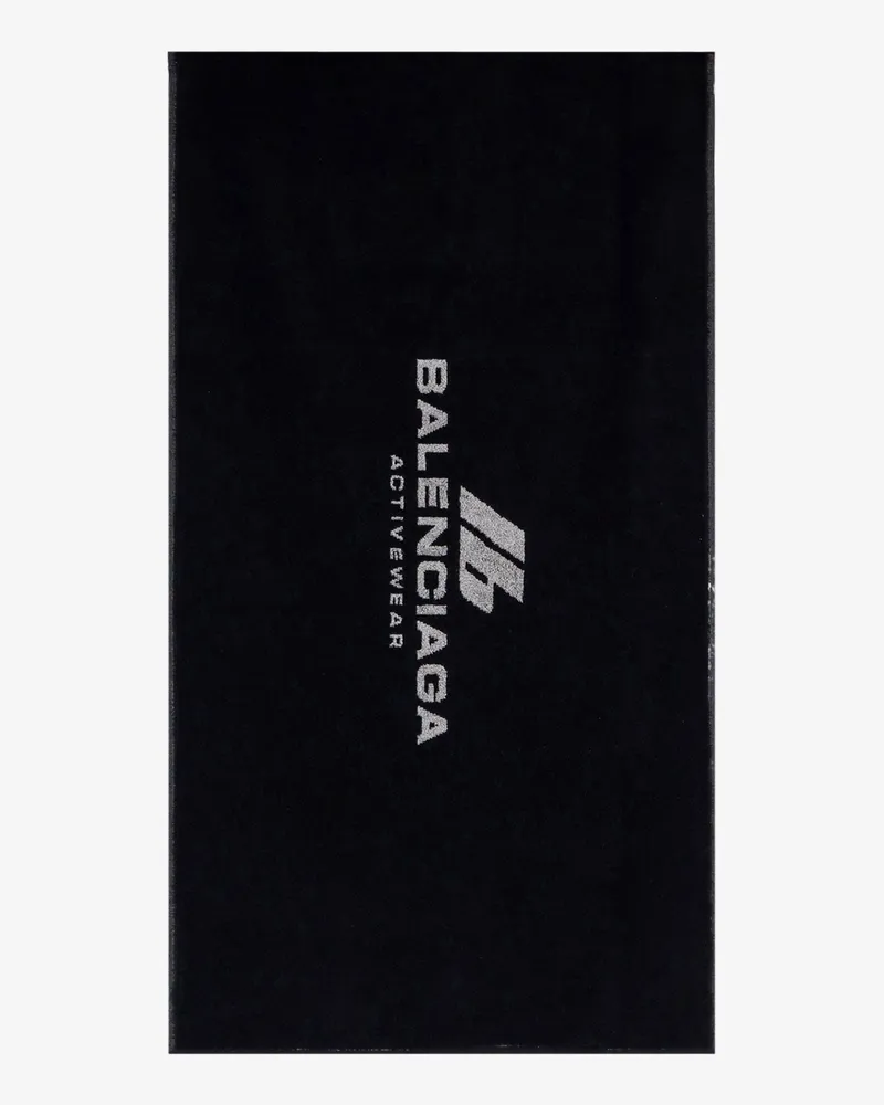 Balenciaga Activewear terry fabric gym towel -  - gender_Man Black