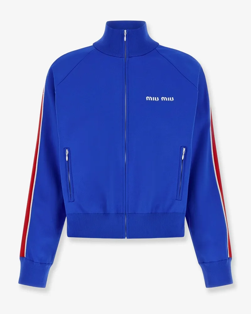 Miu Miu Recycled material sweatshirt -  - gender_Woman Blue