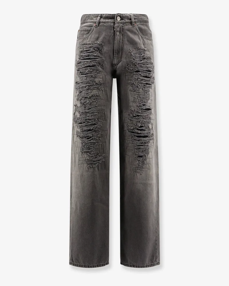 Maison Margiela Jeans with destroyed effect -  - gender_Man Grey