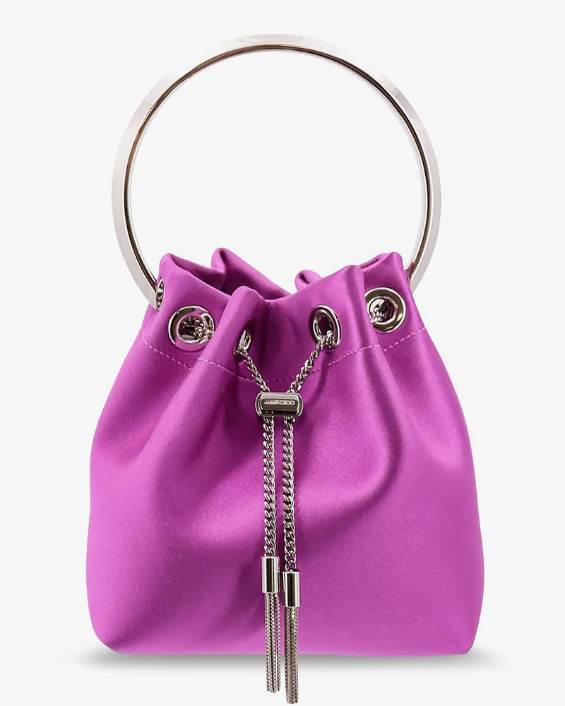 Jimmy Choo Bon Bon satin crossbody bag -  - gender_Woman Purple