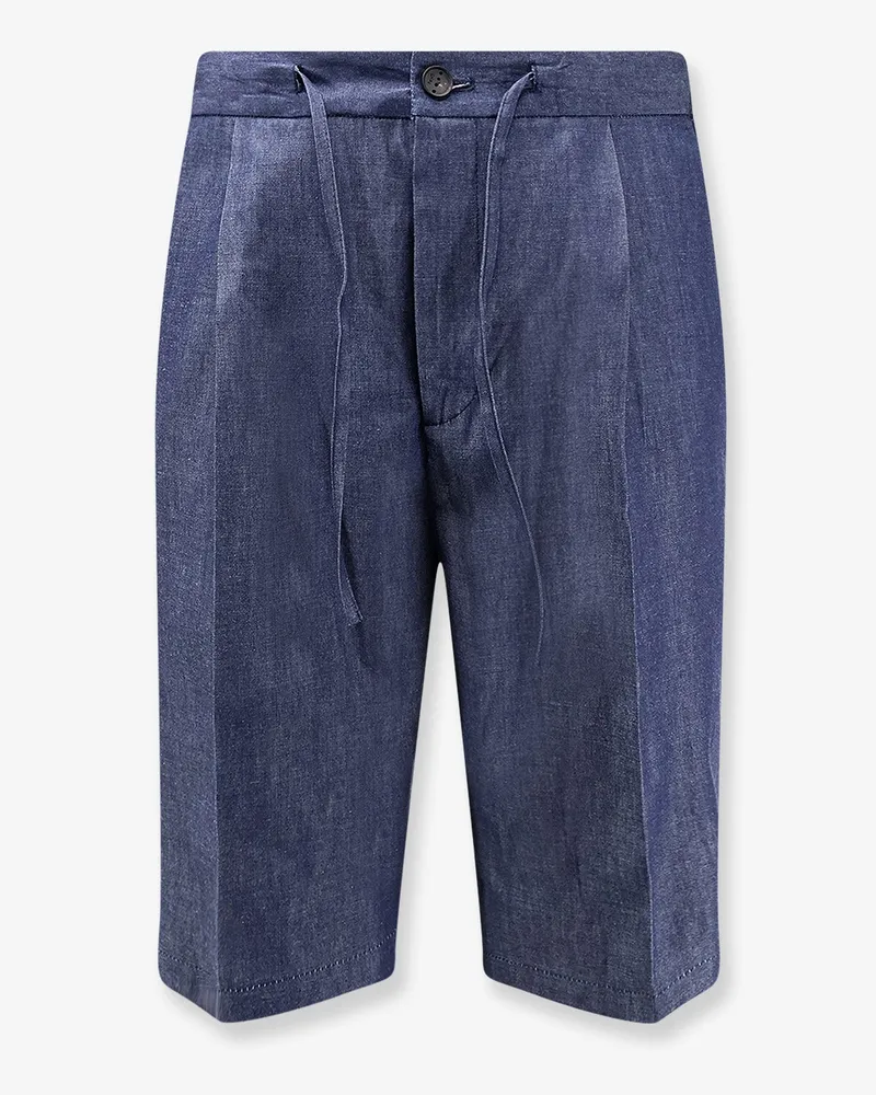 Hevò Torre Lapillo cotton shorts -  - gender_Man Blue