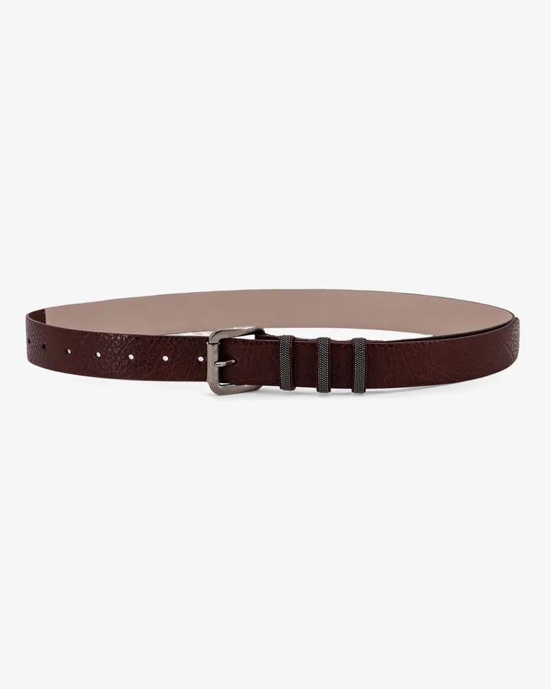 Brunello Cucinelli Leather belt -  - gender_Woman Purple