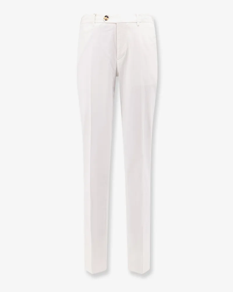Brunello Cucinelli Italian Fit stretch cotton trousers -  - gender_Man White