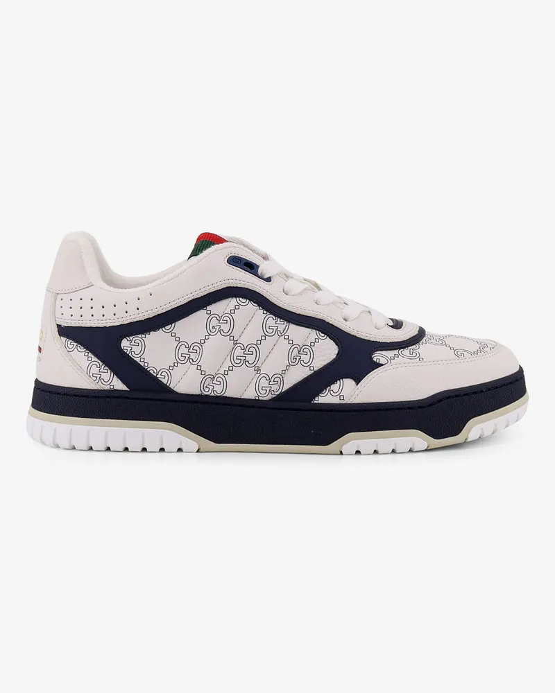 Gucci Re-Web leather sneakers -  - gender_Man White