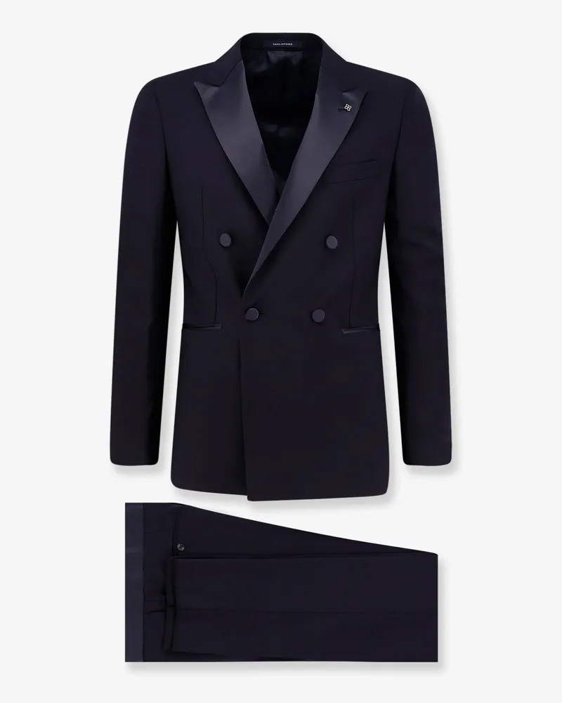Tagliatore Virgin wool super 110'S tuxedo -  - gender_Man Blue