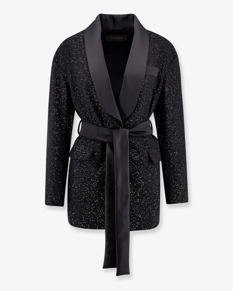 Max Mara Pau viscose blend blazer with all-over sequins -  - gender_Woman Black