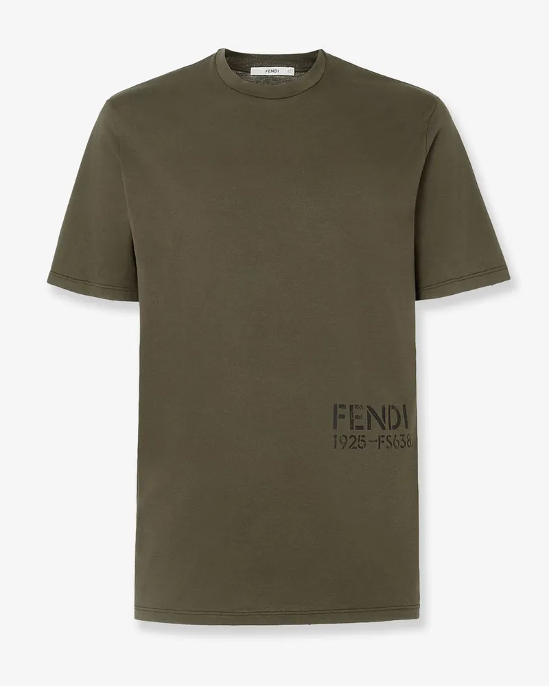 Fendi Cotton T-shirt -  - gender_Man Green