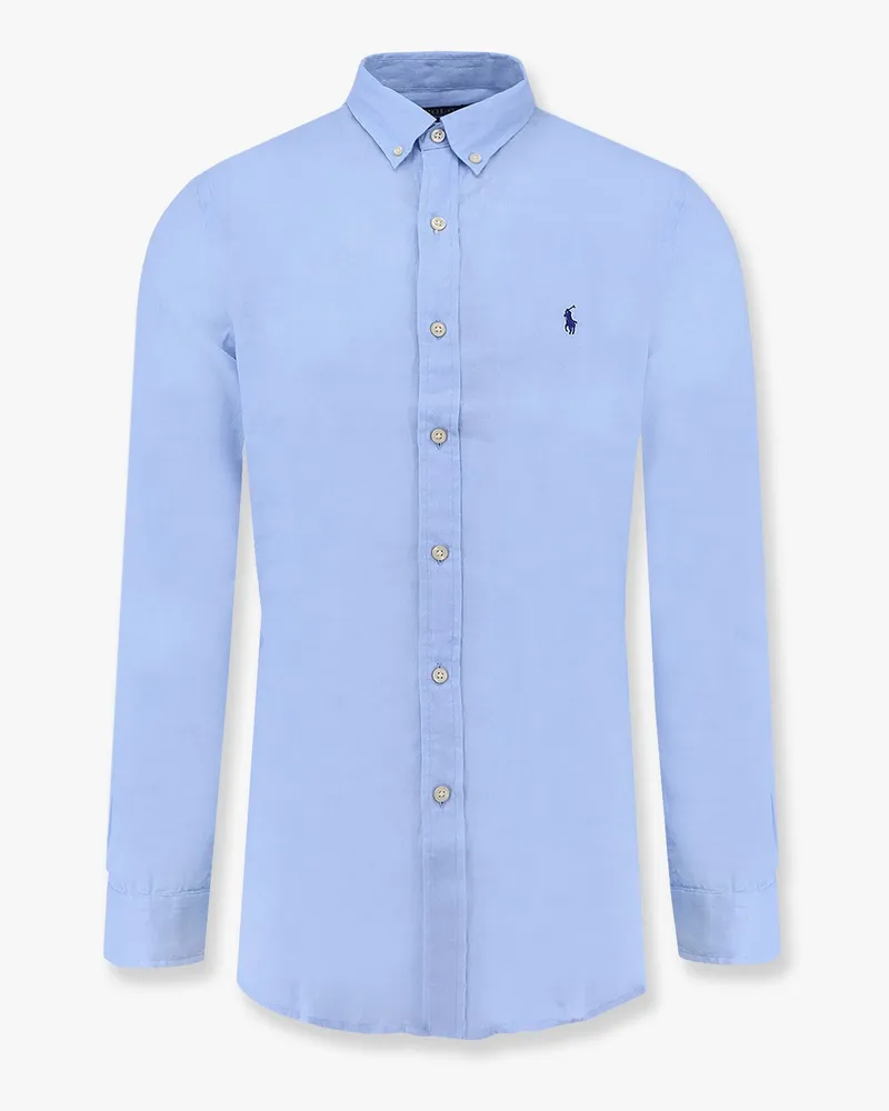 Ralph Lauren Slim Fit linen shirt -  - gender_Man Blue