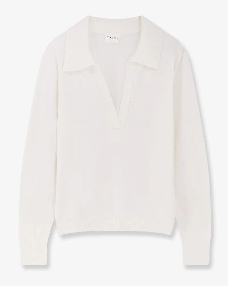 Closed Cotton and cashmere blend sweater -  - gender_Woman White