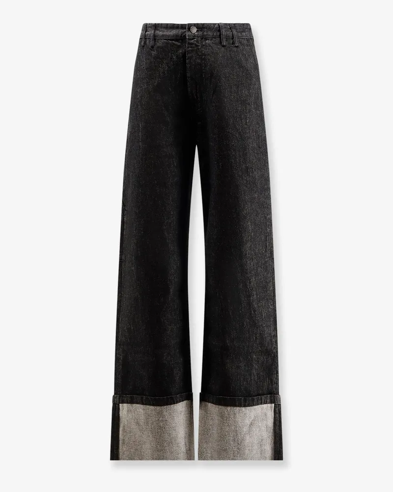 Entire Studios Cuff Raw cotton jeans -  - gender_Woman Black