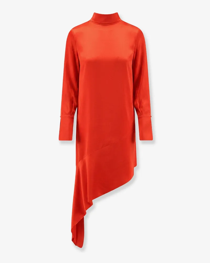 Semicouture Asymmetric satin dress -  - gender_Woman Red