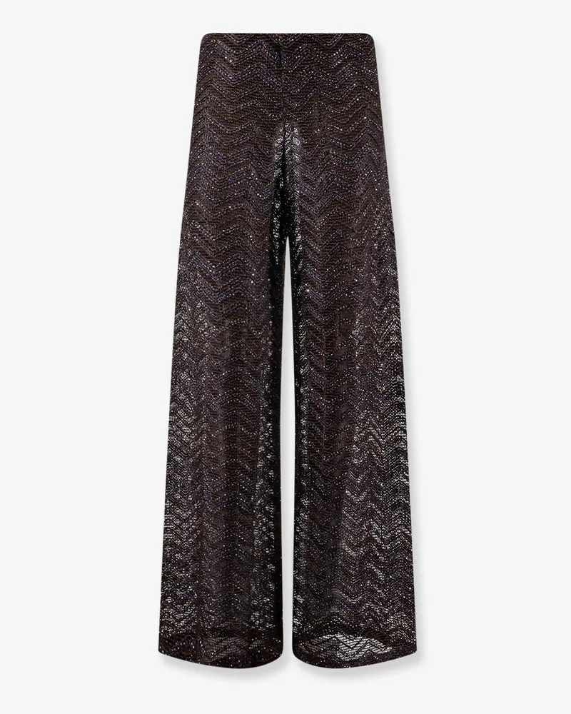Missoni Viscose blend trousers with chevron pattern -  - gender_Woman Multicolor