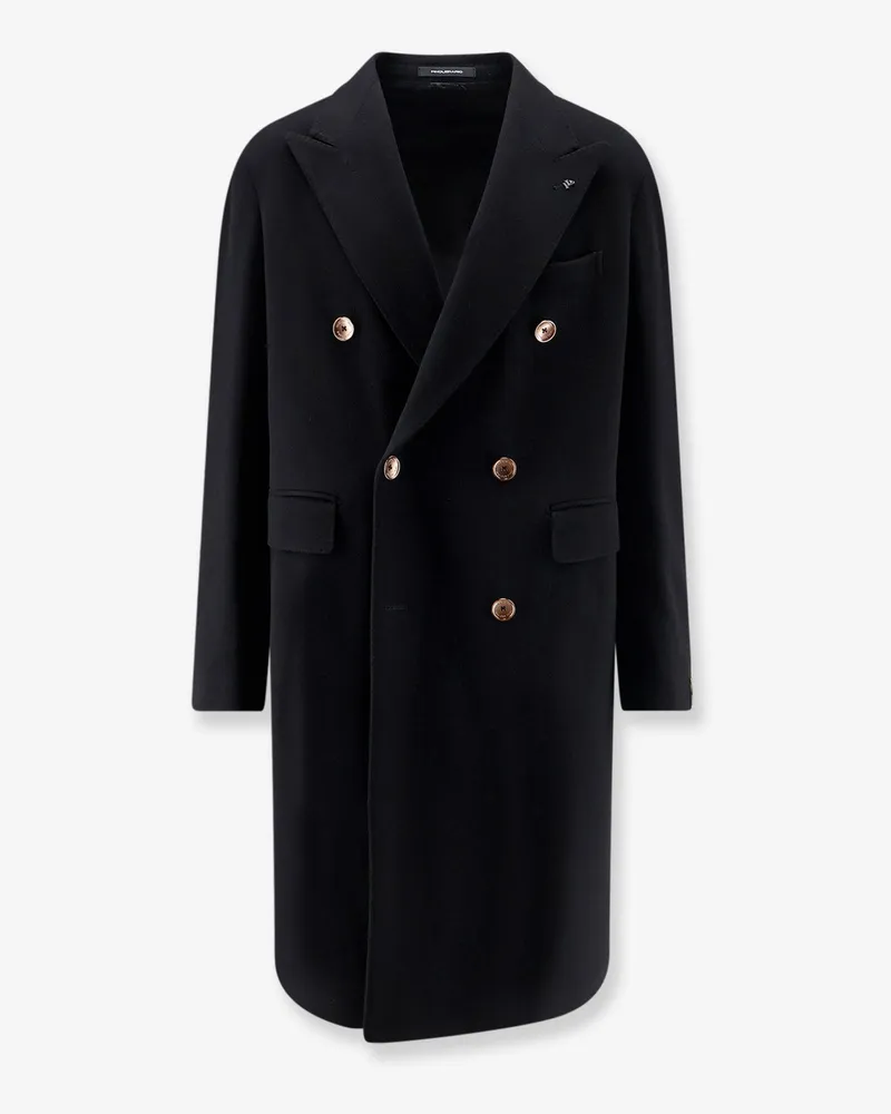 Tagliatore Unlined virgin wool and cashmere coat -  - gender_Man Black
