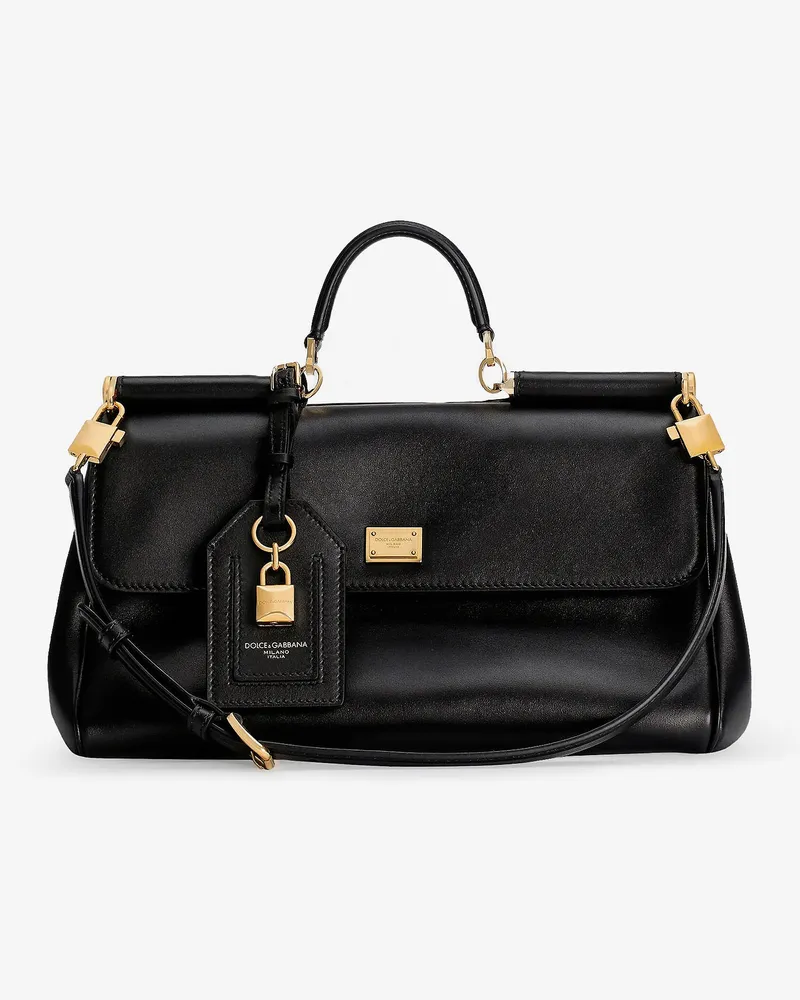 Dolce & Gabbana My Sicily leather shoulder bag -  - gender_Woman Black