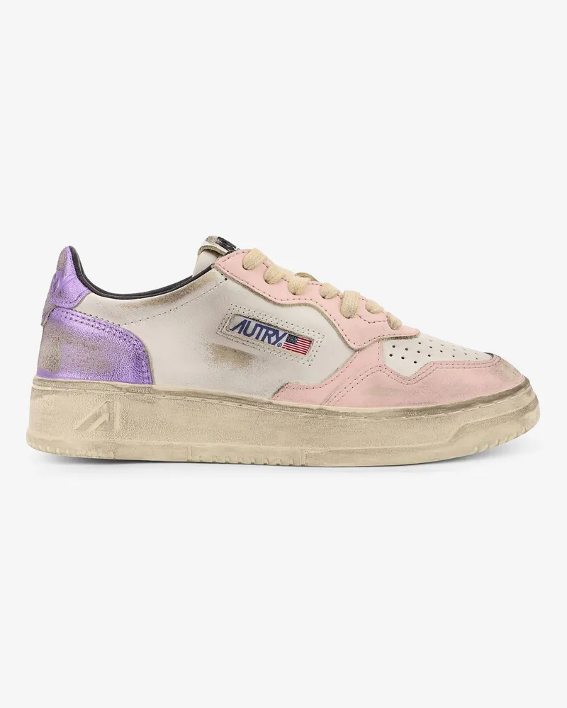 AUTRY Sneakers low-top Super Vintage in pelle -  - gender_Woman Pink