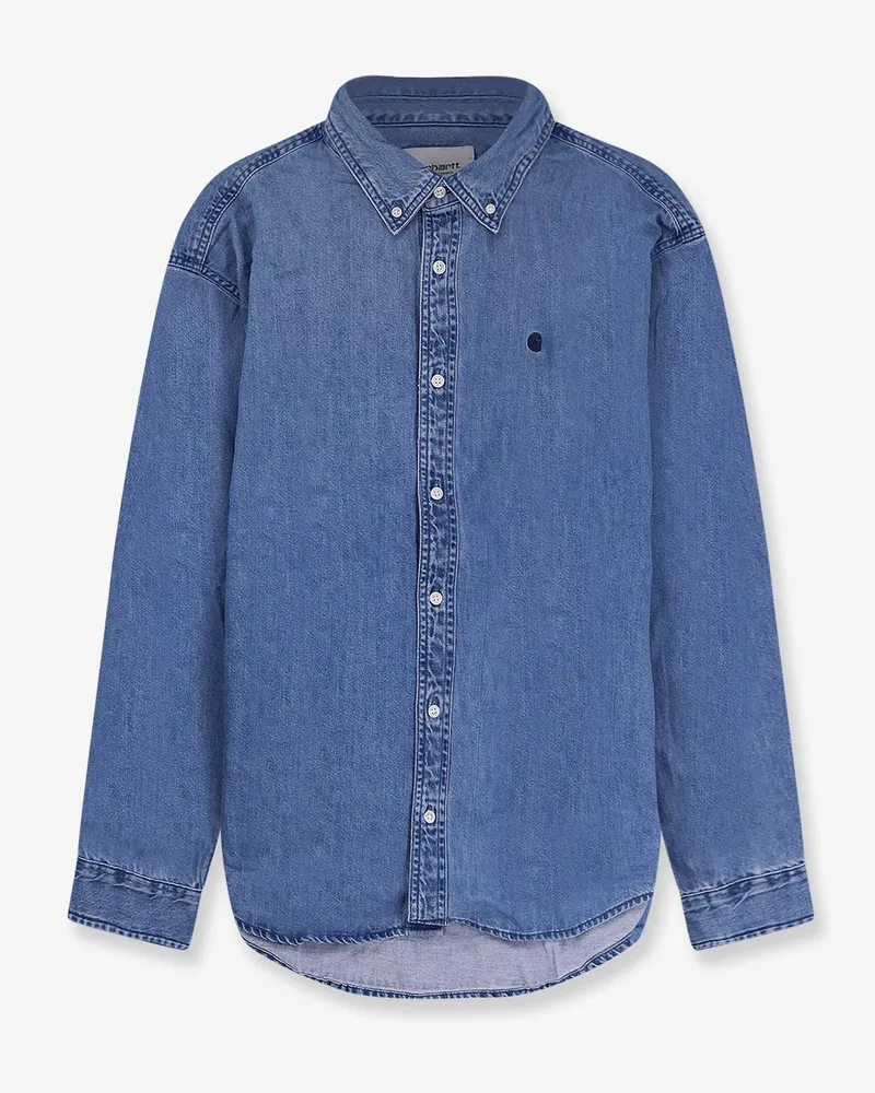 Carhartt WIP Lucas cotton shirt -  - gender_Man Blue
