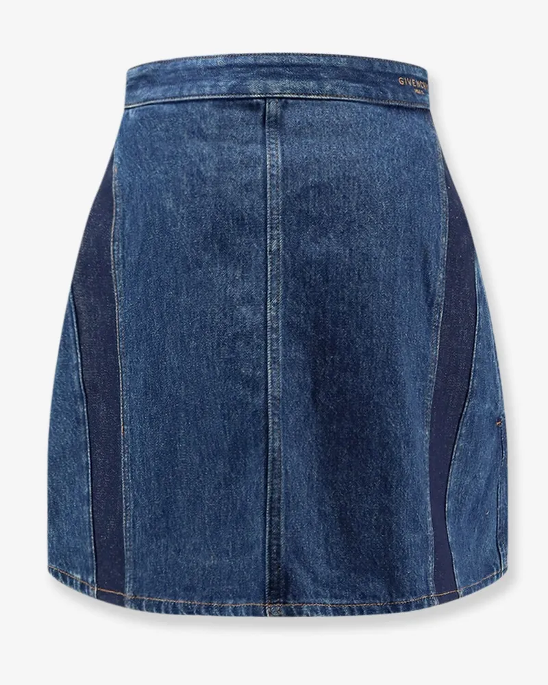 Givenchy Cocoon denim blue mini skirt -  - gender_Woman Blue