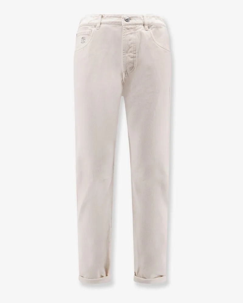 Brunello Cucinelli Canvas trousers -  - gender_Man Beige