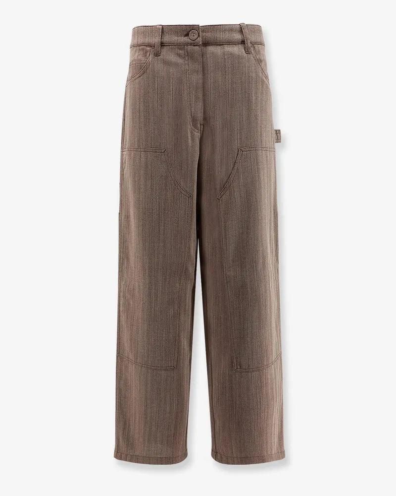 Golden Goose Marley virgin wool blend trousers -  - gender_Woman Brown