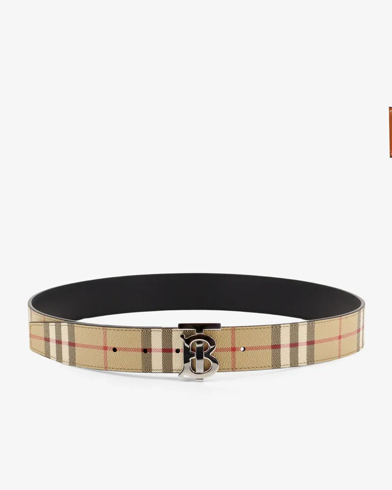 Burberry Reversible leather belt -  - gender_Man Black