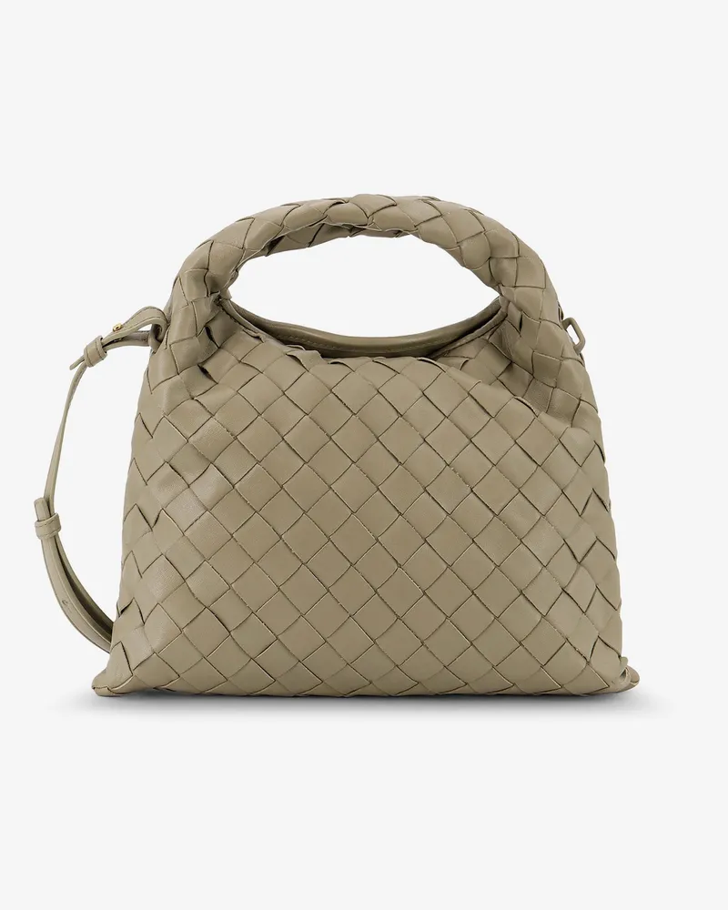 Bottega Veneta Mini Hop leather crossbody bag with Intrecciato pattern -  - gender_Woman Green