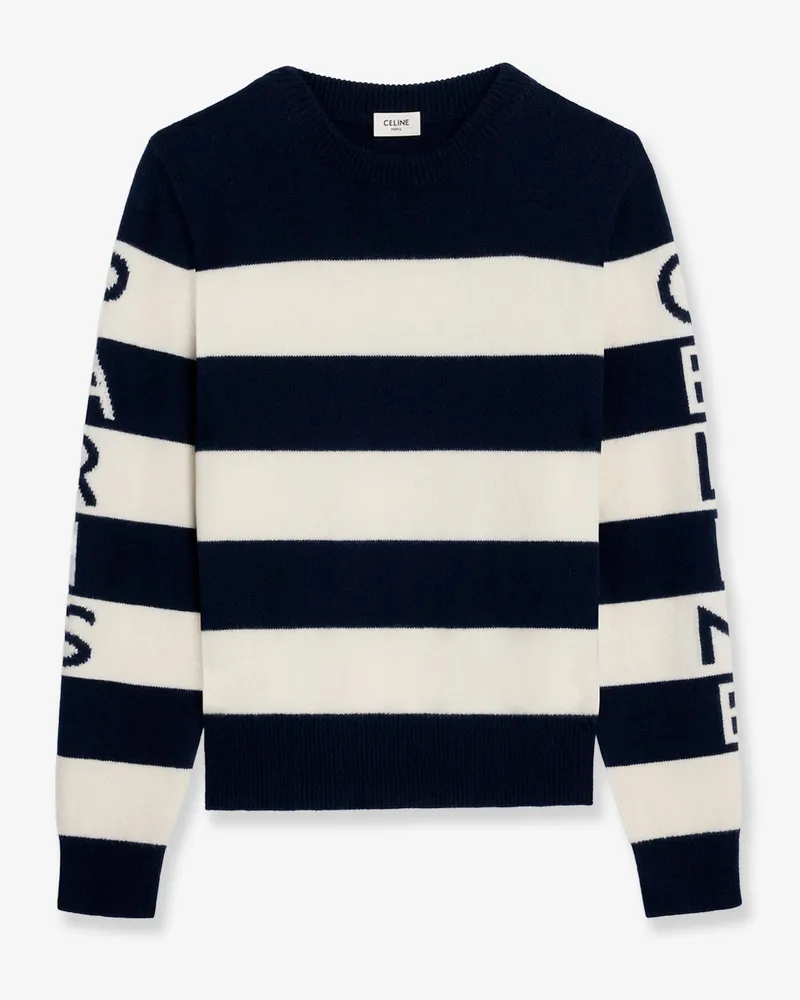 Celine Striped wool sweater -  - gender_Woman Blue