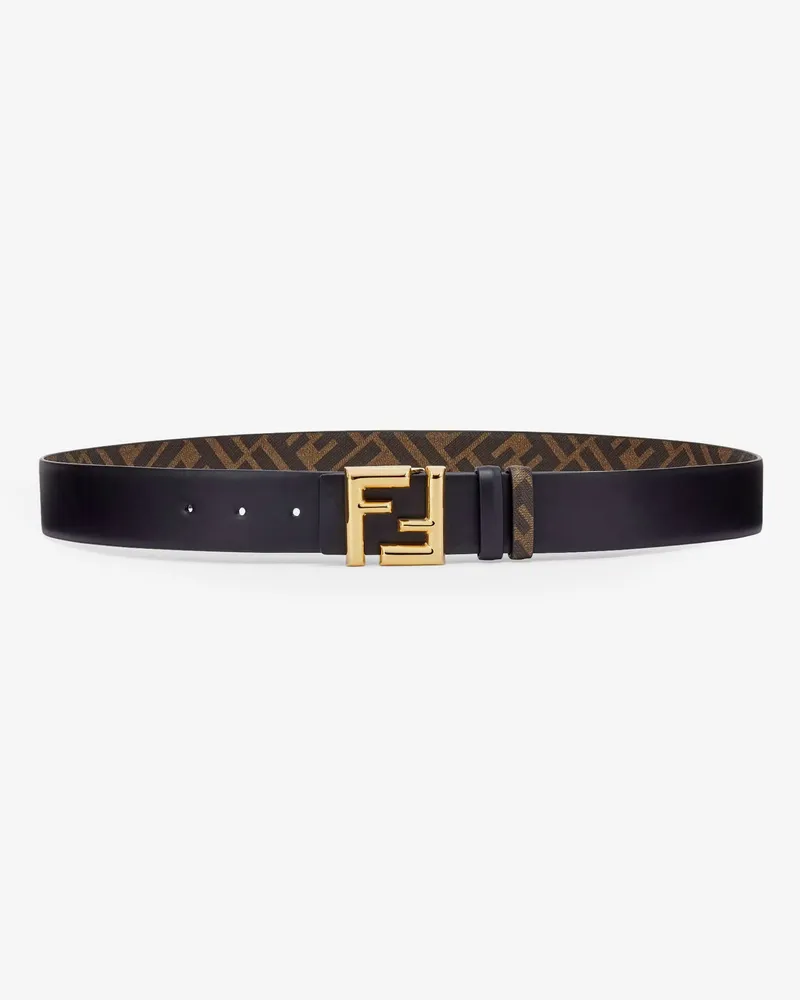 Fendi Rounded reversible belt -  - gender_Man Brown