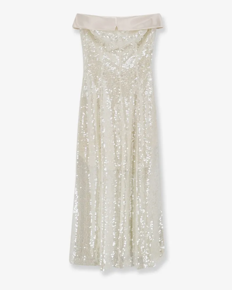 Alberta Ferretti Dress with sequins -  - gender_Woman White
