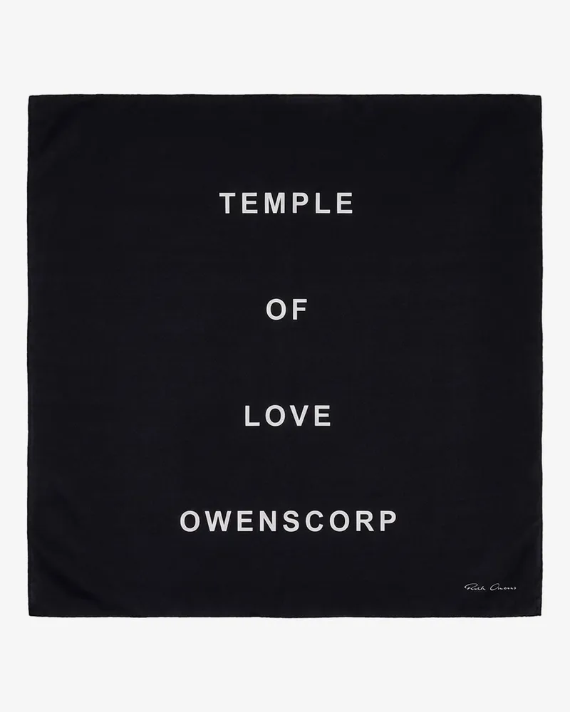 Rick Owens Modal and silk blend scarf -  - gender_Man Blue