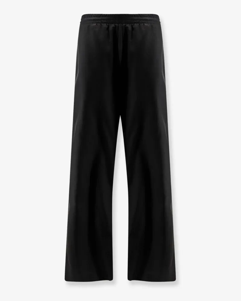 Gucci Silk poplin leisure trousers with Web ribbon -  - gender_Man Black